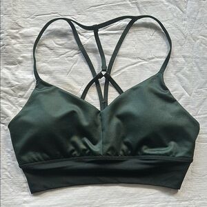 ALO Yoga NWOT Lavish Bra, Forest Green, Size Medium